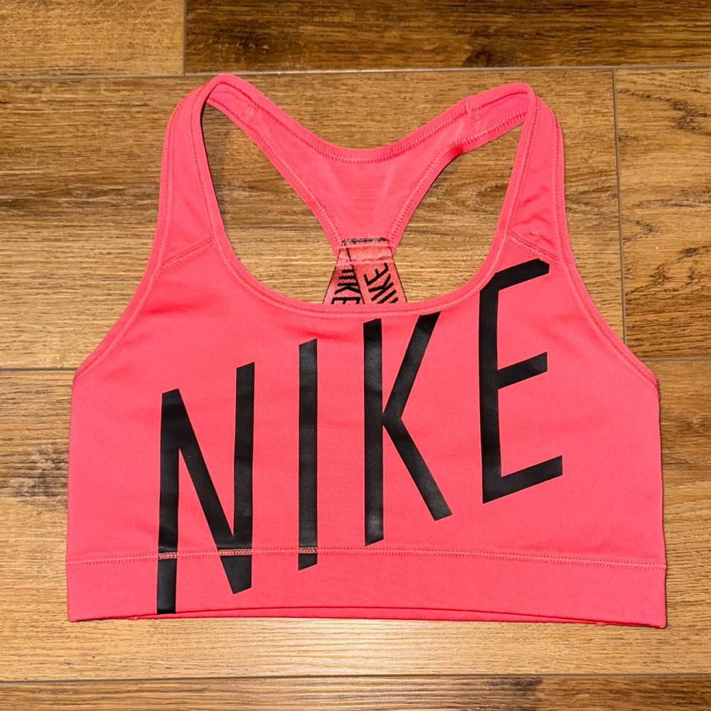 Nike Dri-Fit Coral Racerback Sports Bra Medium